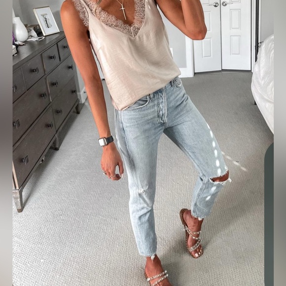 Agolde Riley High Rise Crop Jean - Picture 5 of 10